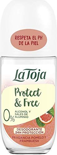 La Toja Protect & Free - Desodorante Roll-On Pomelo y Frambuesa, 1 x 50 g