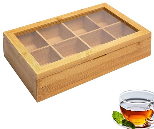 Westmark Teebox, mit 8 Fächern, Teatime, Bambus, 28 x 16 cm, 15732260, Bamboo, Modell 2021, Einzeln
