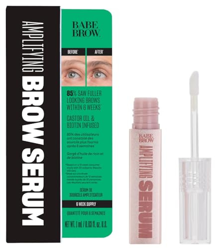 Babe Original Eyebrow Serum For Thicker Brows - Brow Serum with Castor Oil, Biotin, Repairing Amino Acids