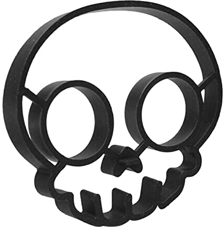 FIYSON Moule de cuisson en forme de crâne | Oeuf Shaper Pour Poêle À Frire - Outil de cuisson en forme d'anneau de crêpes aux ?ufs, moule à omelette de petit-déjeuner, dispositif d'omelette bricolage