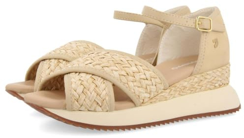 GIOSEPPO Sandalias Deportivas Off-White con CUÑA para Mujer RINSEY