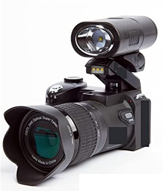 Cámara Digital, Cámara de videocámara HD de 33MP Lente Gran Angular + Lente teleobjetivo 24X + LED + Conjunto de trípode(Type)