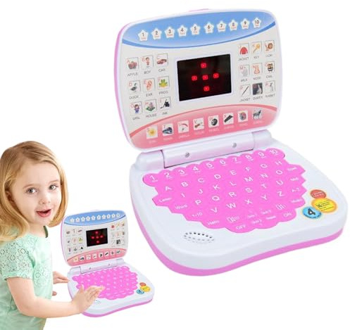 Computadora portátil de Juguete para niños | Juguete Educativo para computadora portátil con música, de Aprendizaje Educativo temprano, Juego de simulación para en Edad Preescolar de