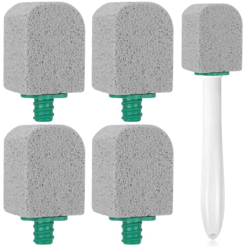 Pierre Ponce WC, 5 Pièces Brosse de Toilette, Pierre de Nettoyage pour Nettoyer Les Toilettes, Les Cuisines, Les Éviers