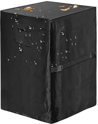 Cubierta de parrilla de barbacoa | Cubierta de chimenea impermeable, 420d Oxford Tave Square Anti-UV Firepit Cover con recubrimiento de PVC y 2 manijas, tapa duradera contra el viento para la mesa de