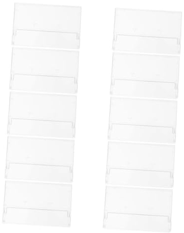 Amosfun Cassette Portatile Plastica in Abs Custodia Audio per Trasparente Standard 10 Pezzi, Compatibile Formato Porta Ufficio e Collezioni Artistiche