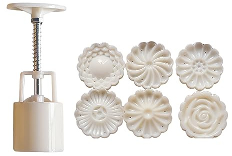 Watreketal Chrysanthemum Moon Stampo Stampo per Casa Modello Torta Fagioli Mung Stampato con Strumento da Dessert per La Cottura della Pasta Ghiaccio in Rilievo