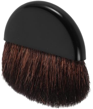 ASAKKURA Pincel de Contorno y Brocha para Rubor Pequeña, Brocha Plana para Polvos Faciales, Herramienta de Maquillaje Portátil para Uso en Reuniones y Fiestas