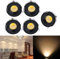 Audor LED Einbaustrahler Klein Mini Set 5er, 3W LED Deckenstrahler COB Deckenspots Einbauleuchte Aluminium Spots LED Set Warmweiß für Weinschrank/Schrank/Küche/Wohnzimmer-Schwarz