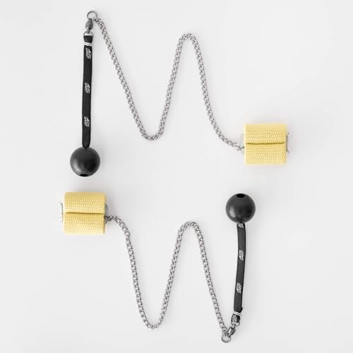 Play Juggling - Poseidon Fire Poi Fast-Replace - Chaînes de feu en Pur Kevlar® Bolas inflammables (Bouton de 50 mm)