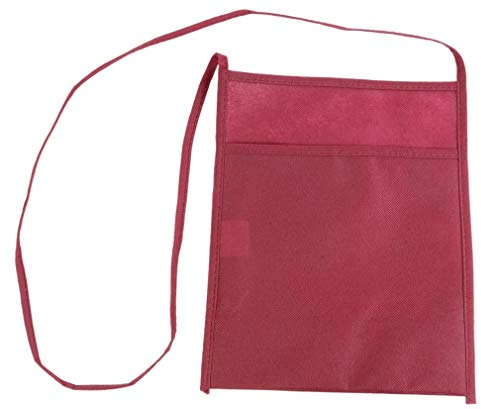 generico 20 (venti) pezzi Porta bicchiere bicchieri da collo per degustazione in TNT 80 gr 18 x 22 x 10 cm (Bordeaux)