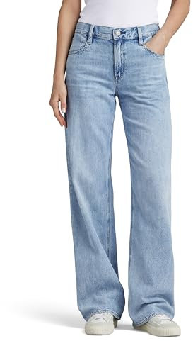 G-STAR Damen Judee Low Waist Loose Jeans Blau (Sun Faded Cloudburst D22889-D536-G339) 30W / 32L