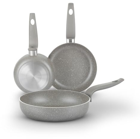 KASANOVA Set padelle antiaderenti Made in Italy - 3 pezzi
