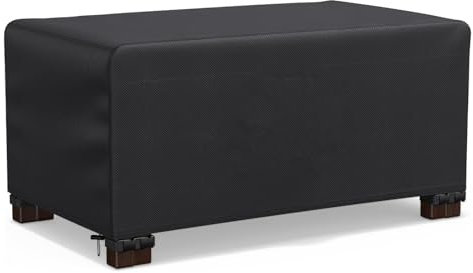 OOOXZO Housse de Protection Table de Jardin Rectangulaire 135x90x75cm/LxWxH Bache de Protection Exterieur Table imperméable - Coupe-Vent - Résistante aux UV - Housses pour Mobilier De Jardin