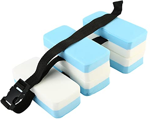 EVA – Ceinture de Natation pour Enfants, Planche D'aide à la Flottaison pour Les Exercices Aquatiques Amusants, Jaune et Bleu, Adaptée aux Tours de Taille de Moins de 36 Pouces