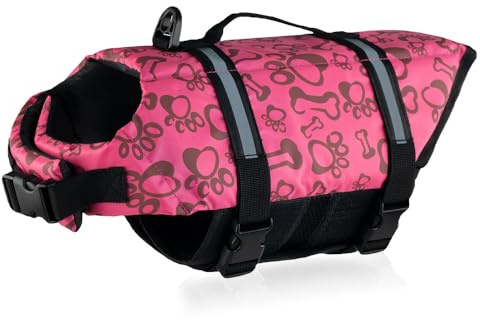 WREWING Gilet de sauvetage réglable à séchage rapide pour chiens et chats de petite et moyenne taille | Équipement de sécurité à haute flottabilité pour la natation, le bateau et l'entraînement