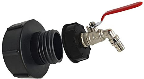 Rubinetto Per Serbatoio,Rubinetto Per Tanica Serbatoio 3/4 pollici Tap Outlet Tap E Valvola serbatoio Adattatore Adattatore Montaggio Giardino Tubo flessibile Rubinetto Acqua Serbatoio per tubo flessi