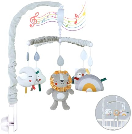 Carrusel Cuna Bebe Movil Cosas Bebes Accesorios Decoracion Habitacion Brinquedos 0-3 Meses Movil Luz y Musica Mobile Regalos Para Recien Nacidos Niño Niña