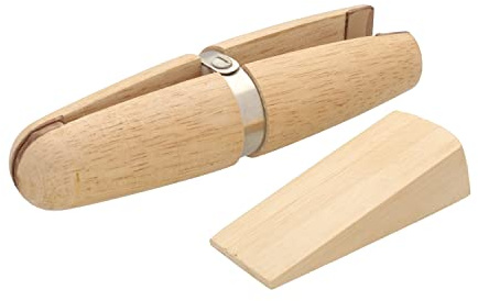 The Beadsmith Wooden Ring Clamp – Includes Wood Wedge – 6 Inches (152mm) – Jeweler’s Workbench Tool – Use to Securely Hold Rings While Polishing, Filing and Sanding
