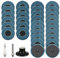 SI FANG 31 Pack 50mm Roll Lock Flap Disc Grinding Sanding Wheel Set, 2 inch Abrasive Grinding Discs Flap Wheel 40 60 80 120 Grit, Quick Change Grinder Discs with 1/4 Shank Pad Holder for Die Grinder
