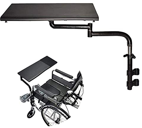NCLCPVO Rollstuhl-Tablett Ergonomischer Rollstuhl-Computer-Schreibtisch, justierbarer Abstand und Höhe, Universal-Tabletts Abnehmbarer Rollstuhl Lap Tablett Tisch zum Essen Lesen