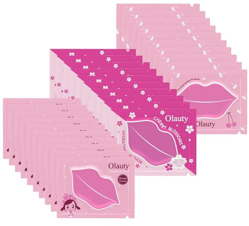 TITIMORE 30 Stück Lippenmasken,Kollagen Kristall Lippenpads Feuchtigkeitsspendende Lippen Schlafmaske für Lippenpflege,Moisturizing Lip Sleeping Mask Anti Aging Reduzieren Feine Linien Lip Pads