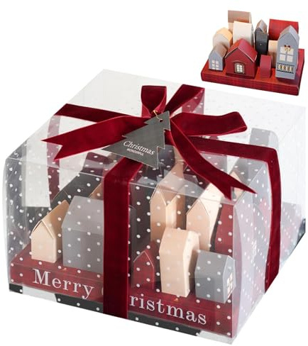Scatole vuote per calendario 'avvento – 25 giorni conto alla rovescia per Natale scatole regalo, scatole 'Avvento 2024 | Calendario 'Avvento riempibile scatola di cartone, calendario