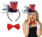 APPCXOKL Hübscher Mini Zylinder Hut Haarreif - Zylinder Hut Damen, Perfekt für Karneval, Silvester und Kostümpartys - Einzigartiger Haarreif Kartenspiel Stil