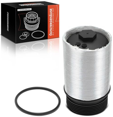 Frankberg Tapa del cárter del filtro de aceite con junta de estanqueidad Compatible con A3 P.a.s.s.a.t Golf VII Q2 Q3 R8 TT Leon O.c.t.a.v.i.a III T.i.g.u.a.n T.o.u.r.a.n Replace# 0BH325159