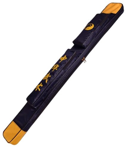 Tai Chi Sword Sets,Prop Weapons Storage Bag,Weapons Kung Fu Holder,Martial Arts Sword Case,Foil, Sabre, Bokken,Epee Dedicated Canvas Bag Container Suitcase Long Bag B,Single layer