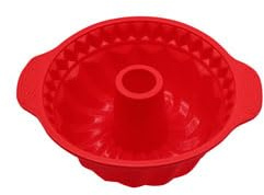Moldes Silicona Reposteria Redondo1Pcs | Molde Silicona Bizcocho Horno | Molde BIZCOCHO Freidora de Aire | MOLDE Bizcocho Agujero | Moldes Patel y Tartas | MOLDES Desmontable 24x11cm (Bizcocho Rojo)