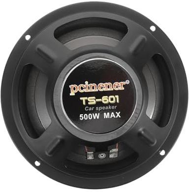 Zerodeko Car Audio Speaker Black and Sturdy Construction Pp+iron Material with Inch Coaxial Loudspeaker for Car Door Rear Speaker Installations