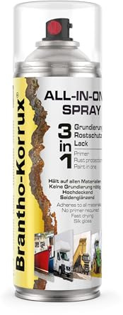 Brantho Korrux 3 in 1 Rostschutzlack - All-in-One Sprähdose Primer, Rostschutz und Lack - 400ml Spraydose DB601 Glimmergrün
