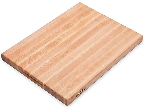 John Boos Platinum Commercial Series Maple Wood Edge Grain Reversible Cutting Board, 24 Inches x 18 Inches x 1.75 Inches