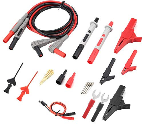 Multimeter Messleitung mit Krokodilklemme und 22 Zubehör Werkzeugen für Elektronik