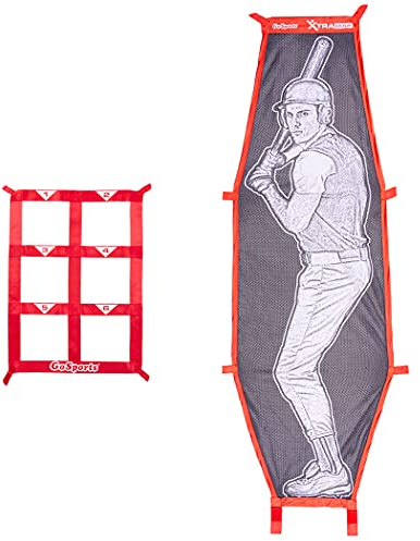 GoSports Kit da baseball e softball - Pratica allenamento con precisione con Strike Zone e Xtraman Dummy Paster