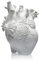 Vaso a forma di cuore anatomico in resina, scultura vaso arte, arredamento per la casa desktop
