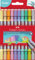 Faber-Castell 151112 - Filzstifte Set Pastell, 10 Doppelfasermaler für Kinder und Erwachsene