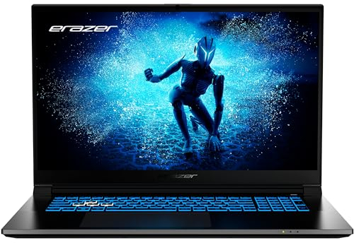 ERAZER Defender P50 43,9 cm (17,3 Zoll 144Hz) Full HD Gaming Laptop (Intel Core i7-12650H, 16GB DDR4 RAM, 1TB SSD, GeForce RTX 4060 8GB GDDR6, Win 11 Home)
