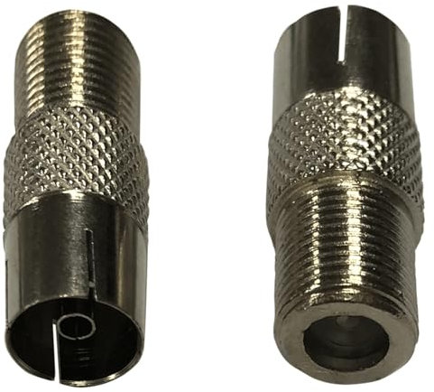 Blendend Connecteur de type F PAL femelle vers femelle argenté, optimisé pour les antennes et les systèmes de télévision. Idéal pour des connexions sûres et efficaces.