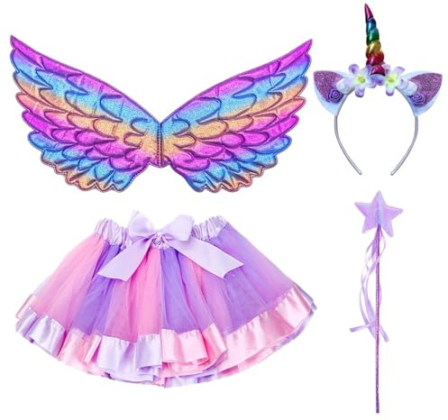 DKDDSSS Déguisement Princesse, Robe de Soirée Licorne, Robe Princesse, Jupe Buste Licorne, pour Costume Halloween Anniversaire Fêté Carnaval Cosplay
