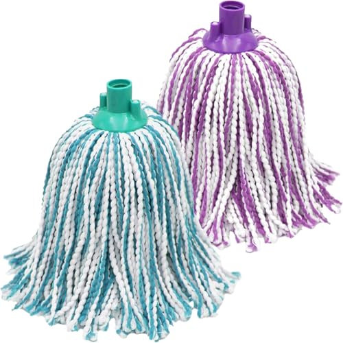 WikiMark Pack 2 Fregonas de Microfibra Lavables Alta Absorción y Limpieza Profunda | Compatibles con Palos Estándar | Multiusos para Hogar y Oficina | Escurre Sin Esfuerzo