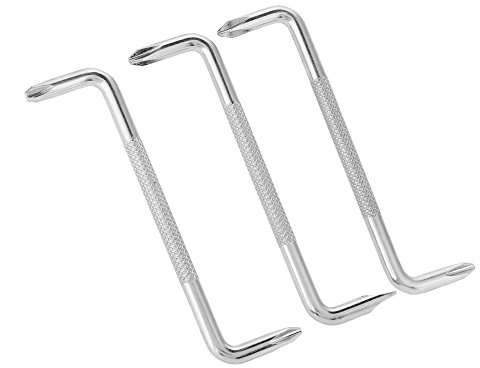 Uadme Cacciaviti Offset, 3 Pezzi Set Cacciaviti Angolari, PH3/PH2 PH2/PH1 PH1/SL6 Cacciaviti a Doppia Punta di Tipo Z per Viti Difficili da Raggiungere