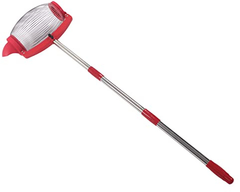 Jiawu Nut Gatherer, 58 Rolling Nut Harvester Ball Picker, Adjustable Handle Large Acorn Picker, Lightweight Outdoor Manual Tools, Picks Up Walnuts, Pecans, Golf, Fruits, Darts (Side Pour)