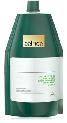 Crema Reparadora Hidratante Y Suavizante Para El Cabello Dañado Con Polipéptidos De Queratina, Acondicionamiento Profundo, Suavidad, Brillo Duradero, Hidratación (1pcs)