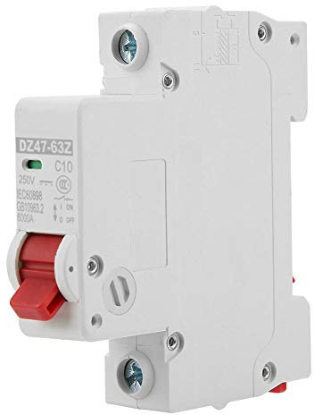 Disjoncteur DC, DZ47-63Z-1P 10A DC Disjoncteur Miniature Interrupteur d'Air de Protection de Fuite
