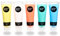 perfect ideaz • 5 x 75 ml Kreide-Farbe Pastell, 5 Farben, lichtecht, auf Wasserbasis