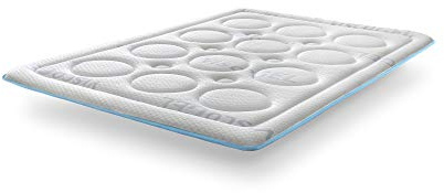 SonnoMATTRESS Topper Bubble Confort 150x190x4cm – Viscoelástica de Gel Termorreguladora, Tejido Strech ViscoGel Transpirable y Antialérgico, Máximo Confort y Frescor, Acolchado Premium
