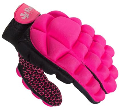 Reece Hockey Handschuh - Komfort Full Finger Handschuh - Silikonstollen für Besseren Griffe und Vollständigen Schutz - Linkshandschuh - Hockey Handschuhe Kinder - Rosa - Größe XXXS
