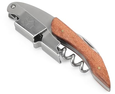 Kellnermesser Profi Korkenzieher Edelstahl Flaschenöffner mit Taschenmesser Weinflaschenöffner Personalisiert Screwpull Korkenzieher Wein für Home Bar Restaurant